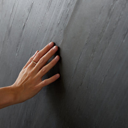 VeloStone™ Line Black Flexible Natural Stone Wall Panel - 290cmx122cm